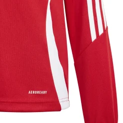 adidas Tiro 24 Trainingspak 1/4-Zip Kids Rood Zwart Wit