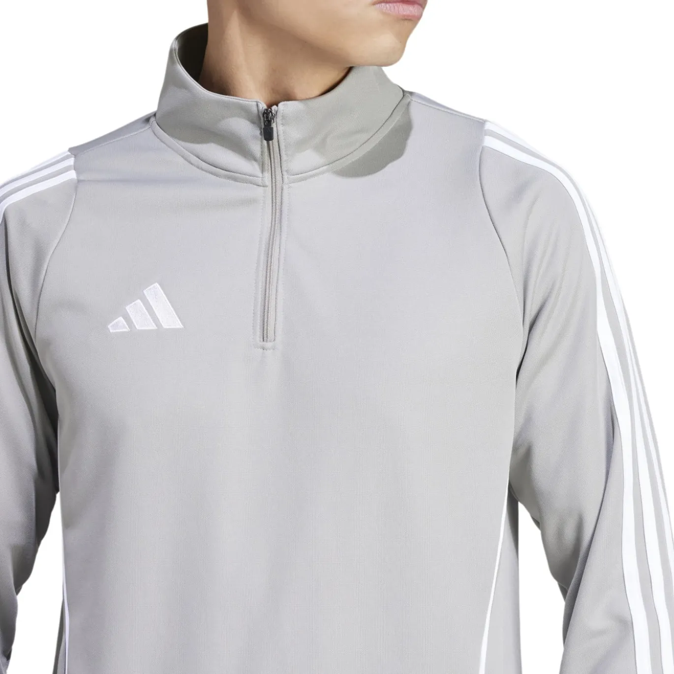 adidas Tiro 24 Trainingspak 1/4-Zip Lichtgrijs Zwart Wit