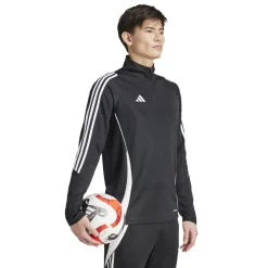 adidas Tiro 24 Trainingspak 1/4-Zip Slim-fit Zwart Wit