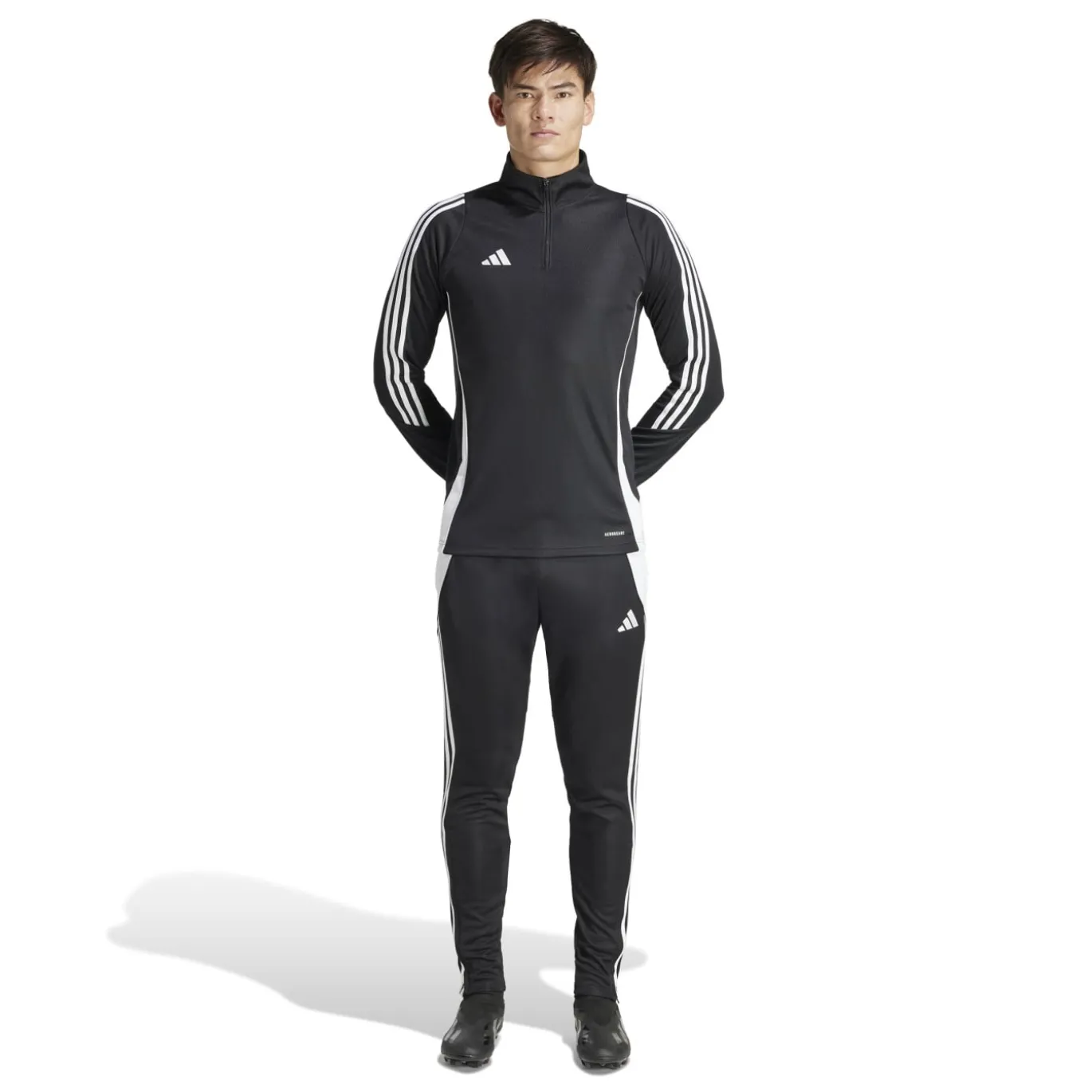 adidas Tiro 24 Trainingspak 1/4-Zip Slim-fit Zwart Wit