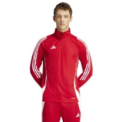adidas Tiro 24 Trainingspak 1/4-Zip Rood Zwart Wit