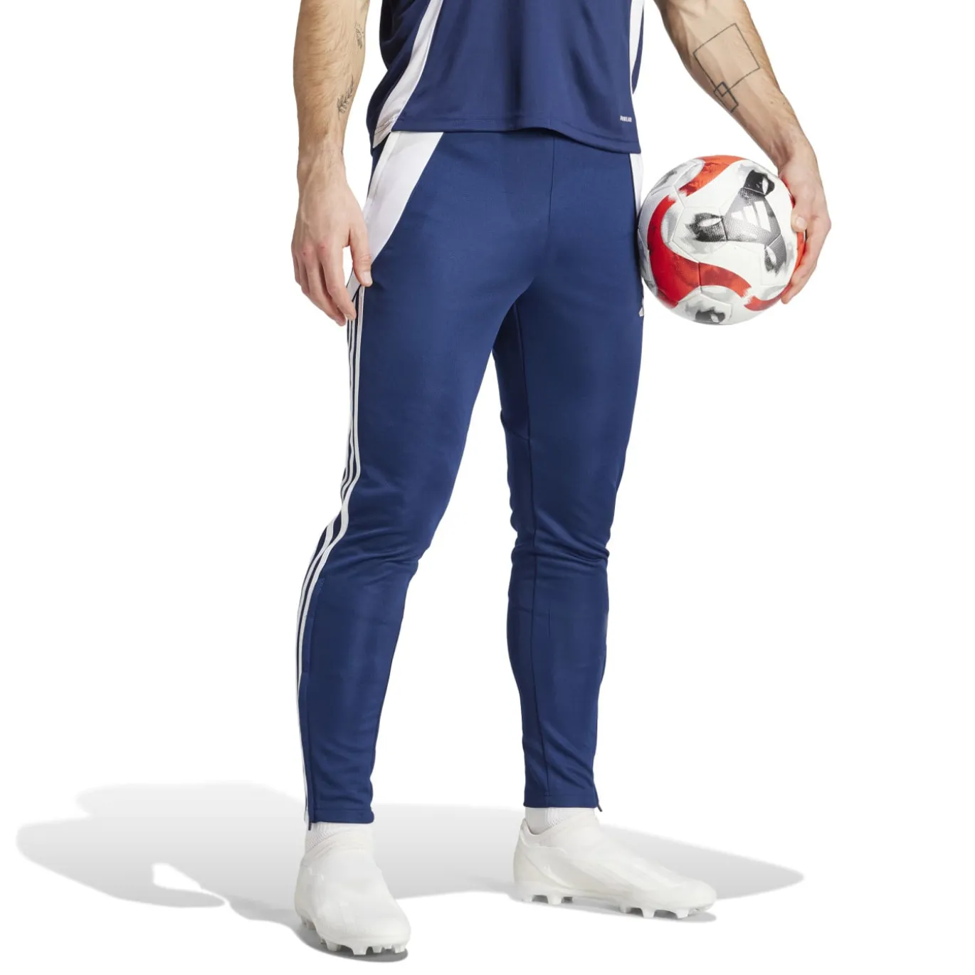 adidas Tiro 24 Trainingspak 1/4-Zip Blauw Donkerblauw Wit