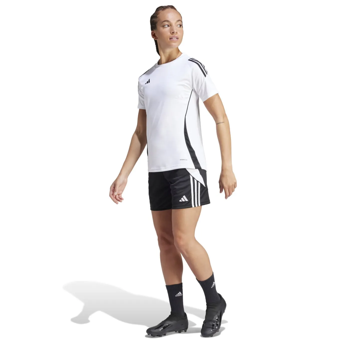 adidas Tiro 24 Trainingsshirt Dames Wit Zwart