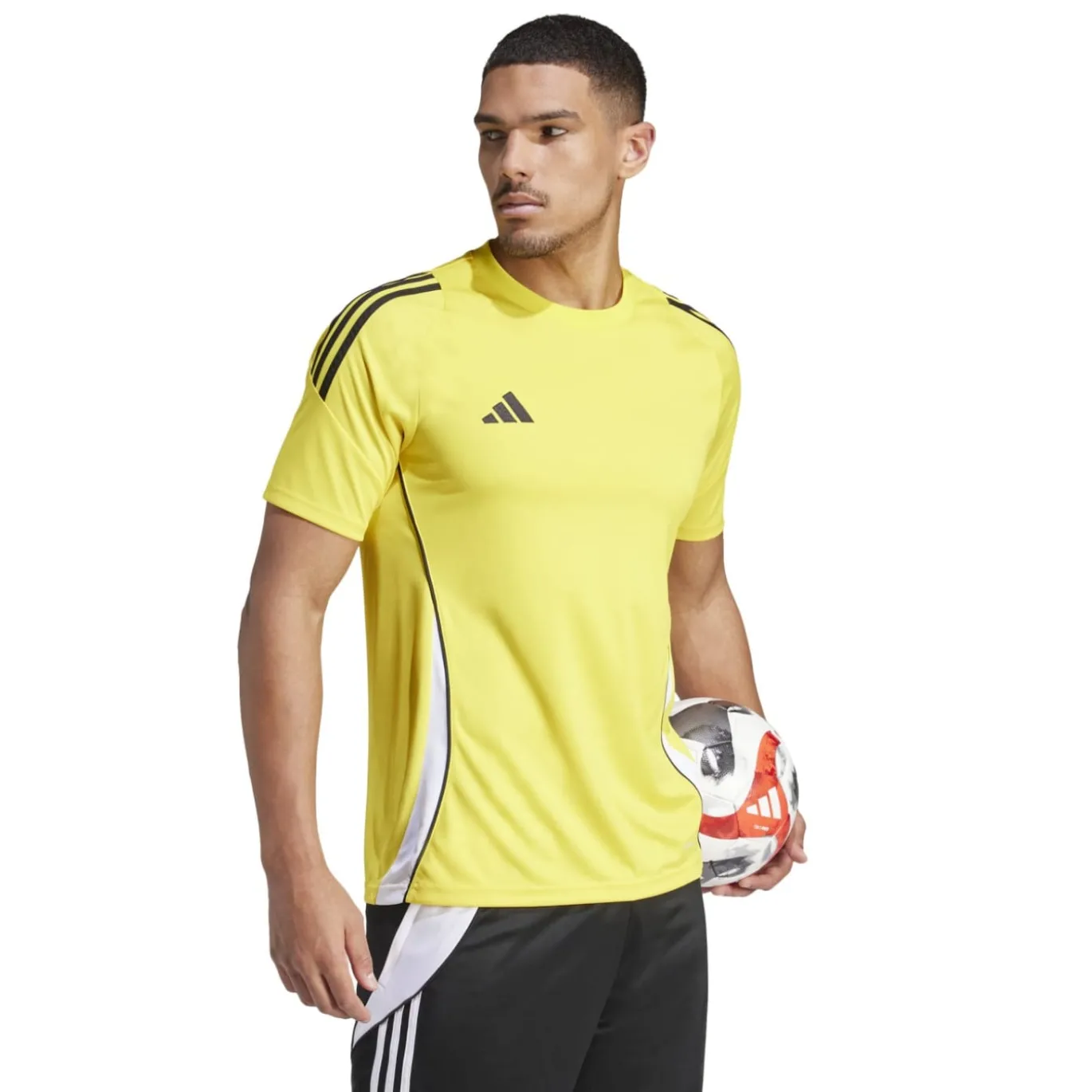adidas Tiro 24 Trainingsshirt Geel Zwart Wit