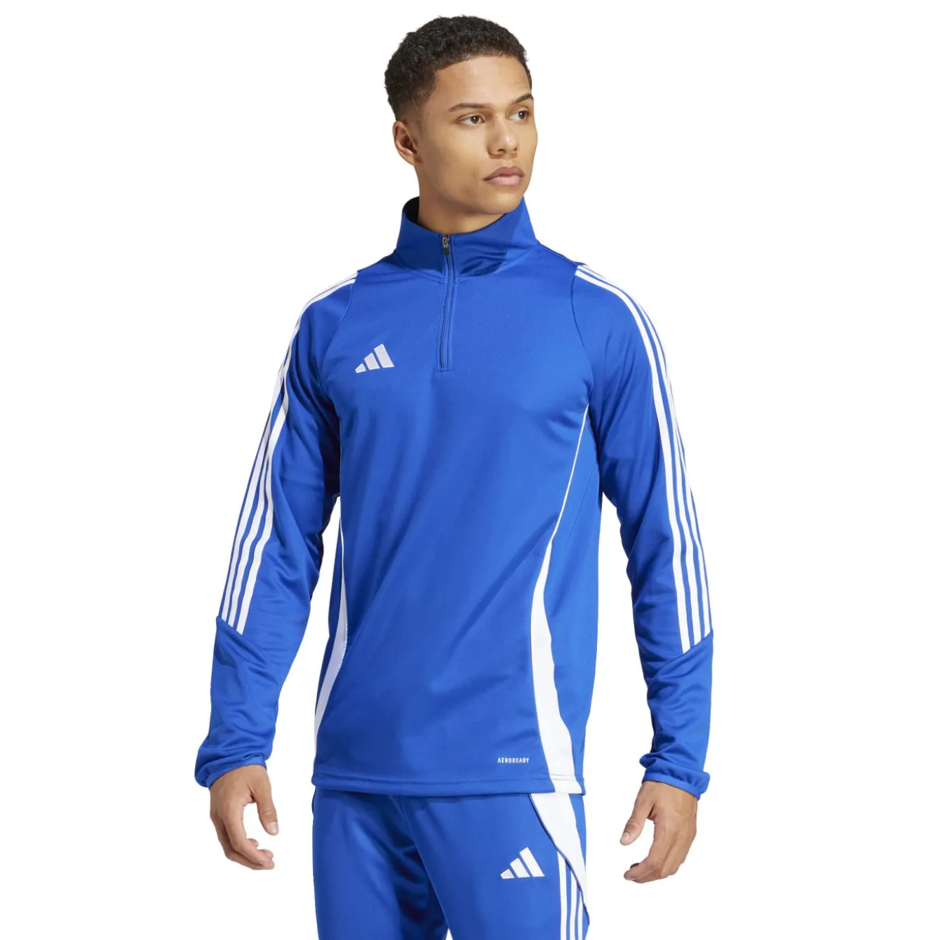 adidas Tiro 24 Trainingstrui 1/4-Zip Blauw Wit
