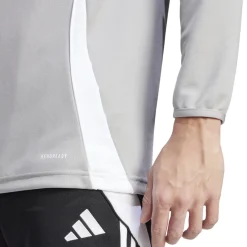 adidas Tiro 24 Trainingstrui 1/4-Zip Lichtgrijs Wit