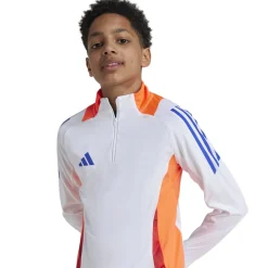 adidas Tiro 24 Trainingstrui 1/4-Zip Kids Wit Blauw Rood Oranje