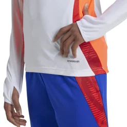 adidas Tiro 24 Trainingstrui 1/4-Zip Kids Wit Blauw Rood Oranje