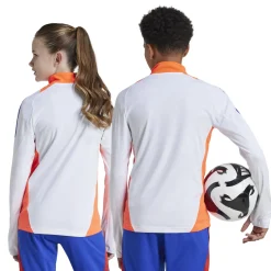 adidas Tiro 24 Trainingstrui 1/4-Zip Kids Wit Blauw Rood Oranje