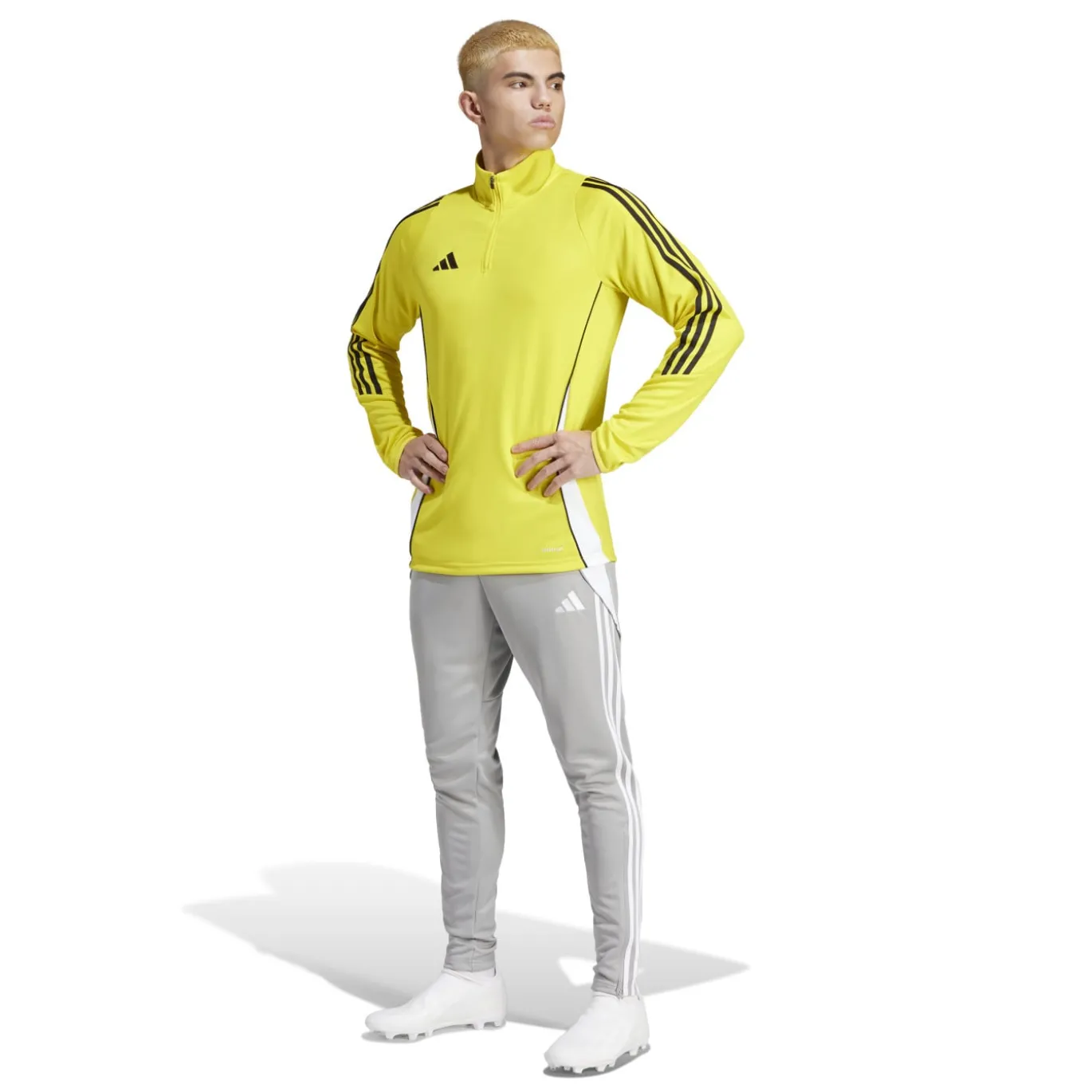 adidas Tiro 24 Trainingstrui 1/4-Zip Geel Zwart Wit