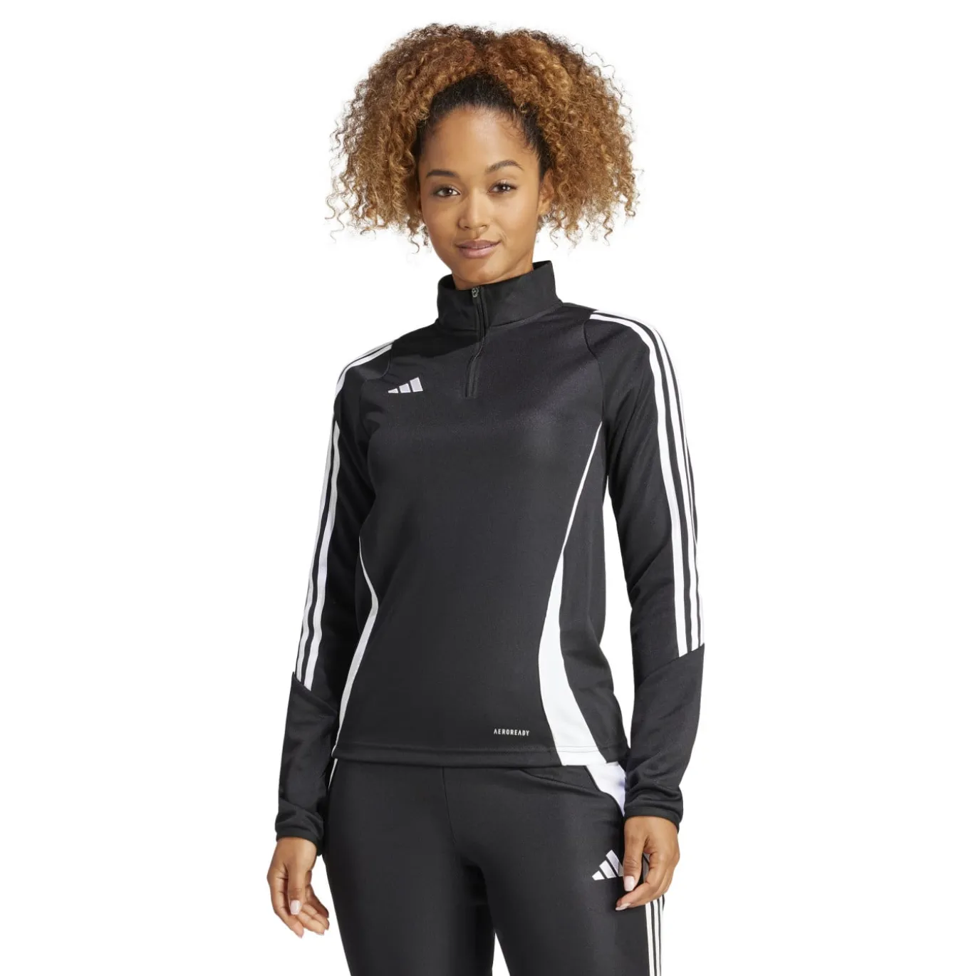 adidas Tiro 24 Trainingstrui 1/4-Zip Dames Zwart Wit