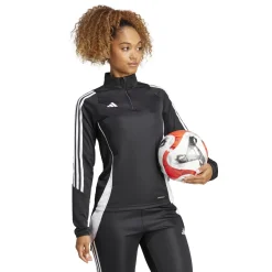 adidas Tiro 24 Trainingstrui 1/4-Zip Dames Zwart Wit