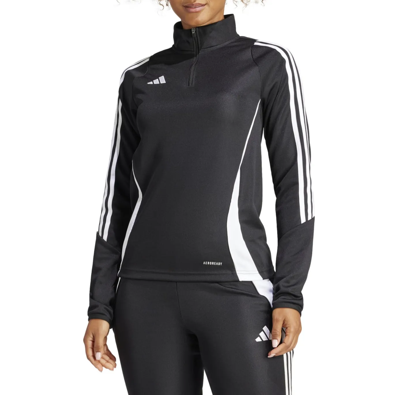 adidas Tiro 24 Trainingstrui 1/4-Zip Dames Zwart Wit