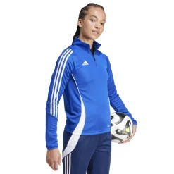 adidas Tiro 24 Trainingstrui 1/4-Zip Dames Blauw Wit