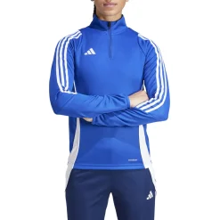 adidas Tiro 24 Trainingstrui 1/4-Zip Dames Blauw Wit