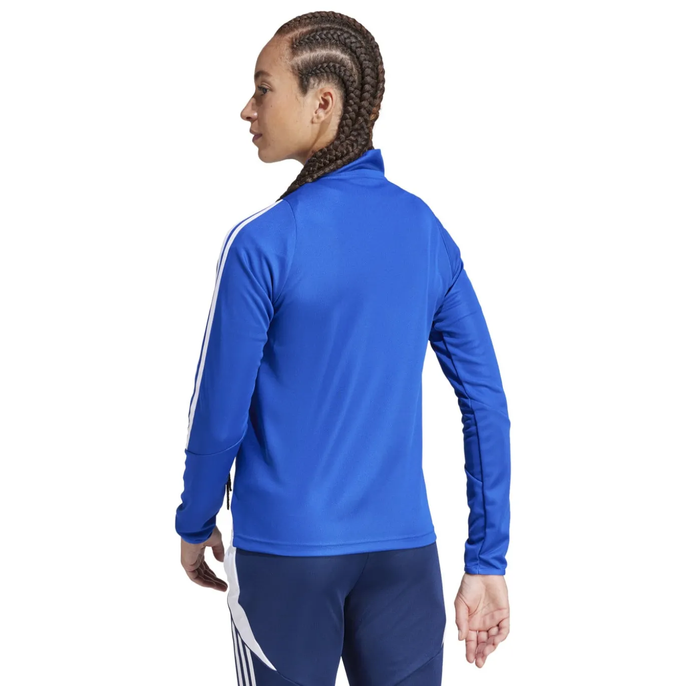adidas Tiro 24 Trainingstrui 1/4-Zip Dames Blauw Wit