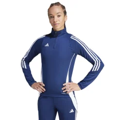 adidas Tiro 24 Trainingstrui 1/4-Zip Dames Donkerblauw Wit