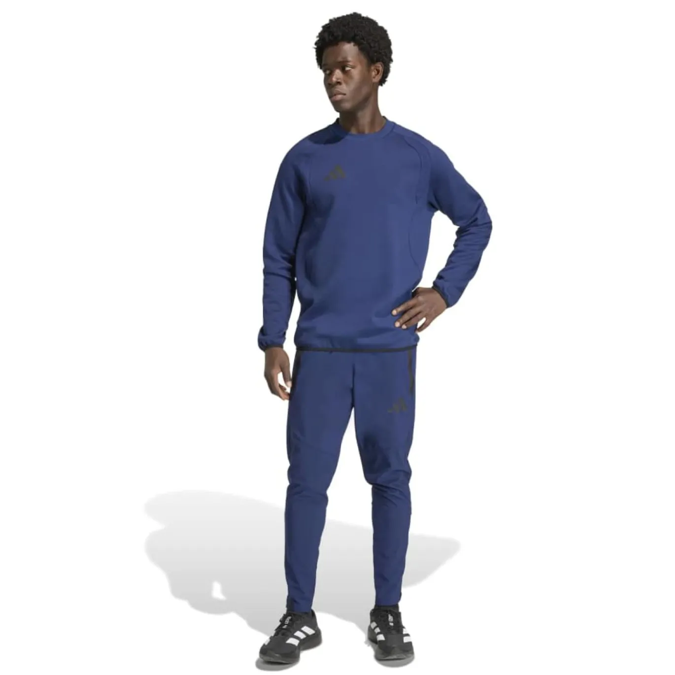 adidas Tiro Travel Crew Sweater Donkerblauw Zwart