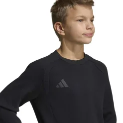 adidas Tiro Travel Crew Sweater Kids Zwart