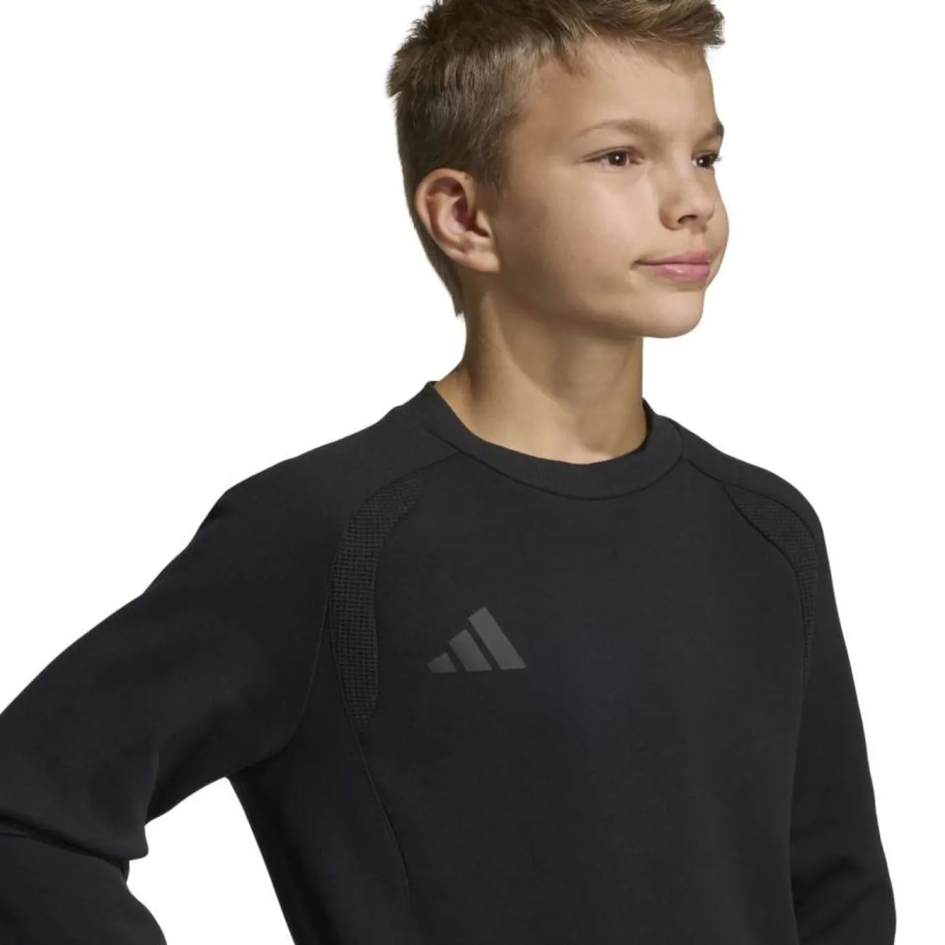 adidas Tiro Travel Crew Sweater Kids Zwart