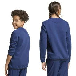 adidas Tiro Travel Crew Sweater Kids Donkerblauw Zwart