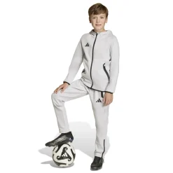adidas Tiro Travel Joggingpak Full-Zip Kids Grijs