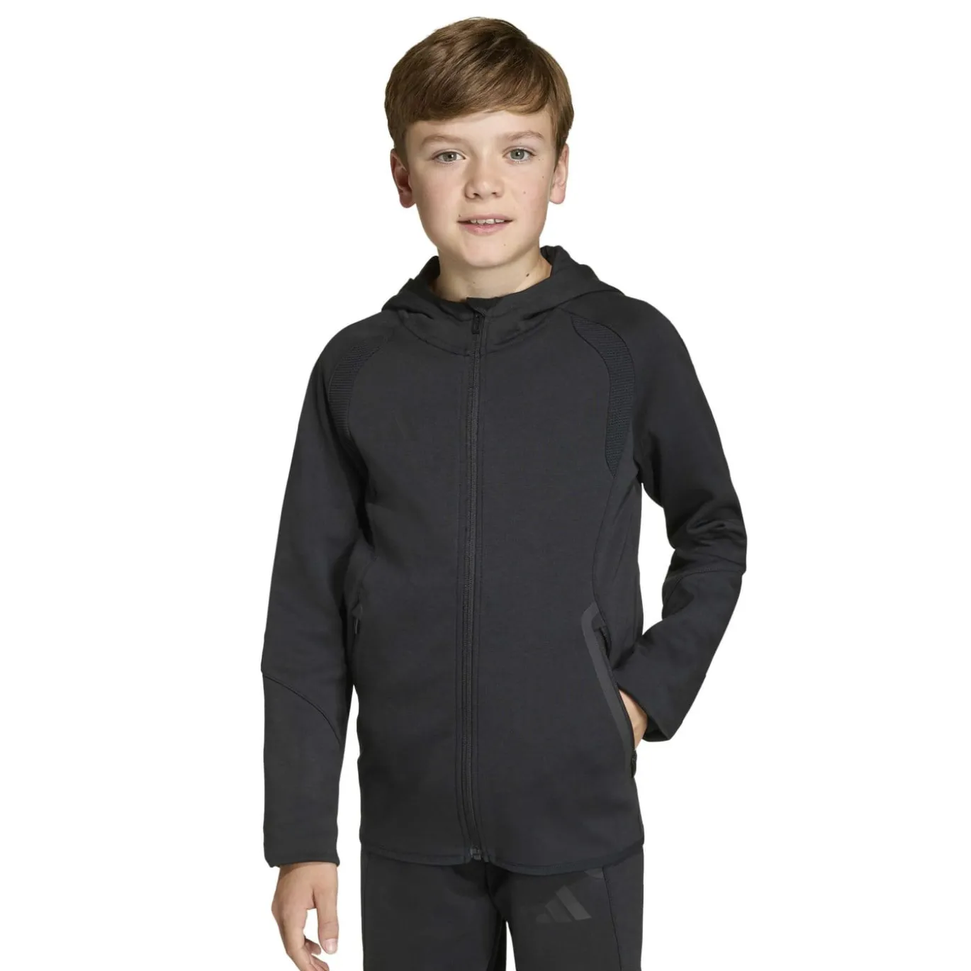 adidas Tiro Travel Joggingpak Full-Zip Kids Zwart