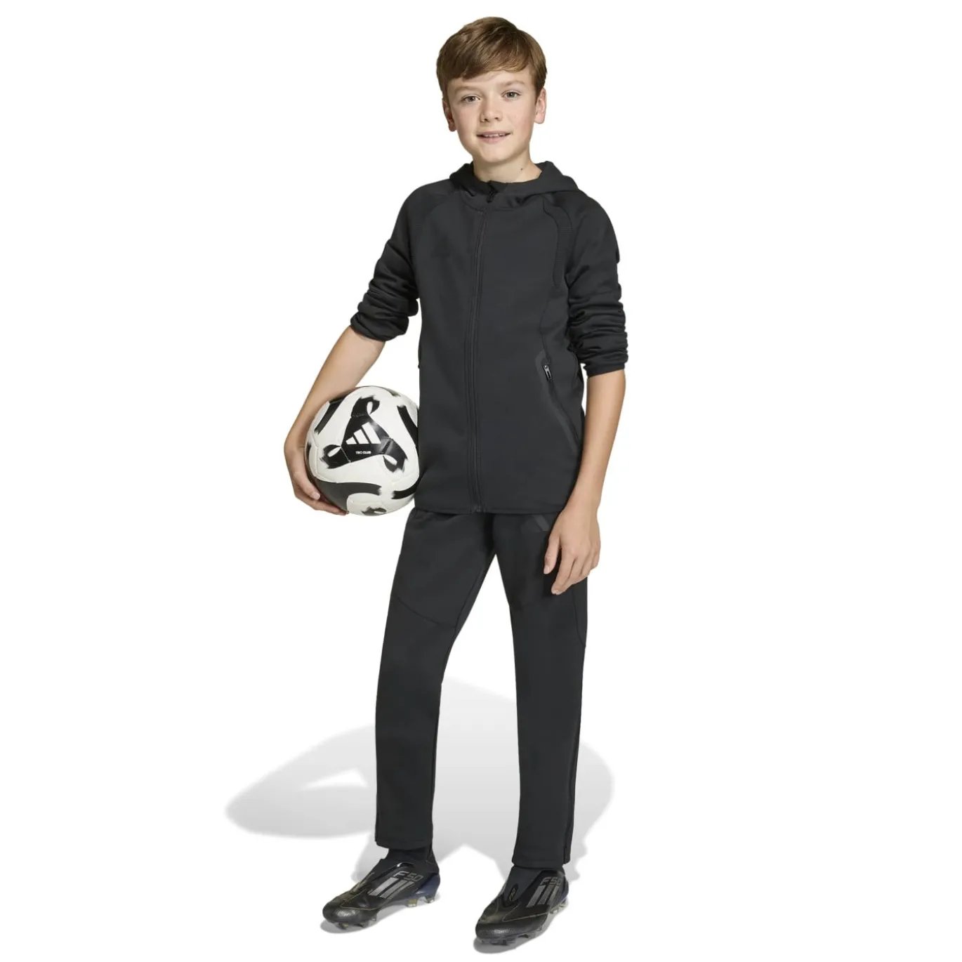 adidas Tiro Travel Joggingpak Full-Zip Kids Zwart