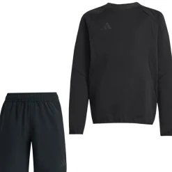 adidas Tiro Travel Joggingpak Korte Broek Kids Zwart
