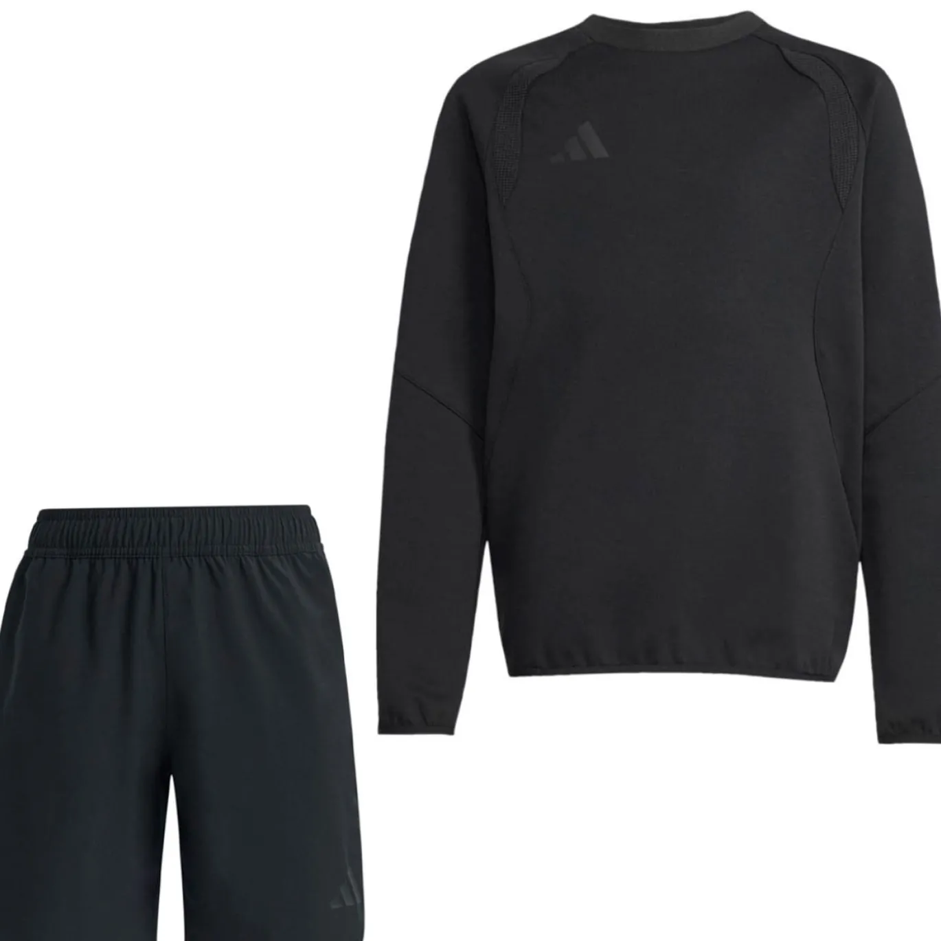 adidas Tiro Travel Joggingpak Korte Broek Kids Zwart