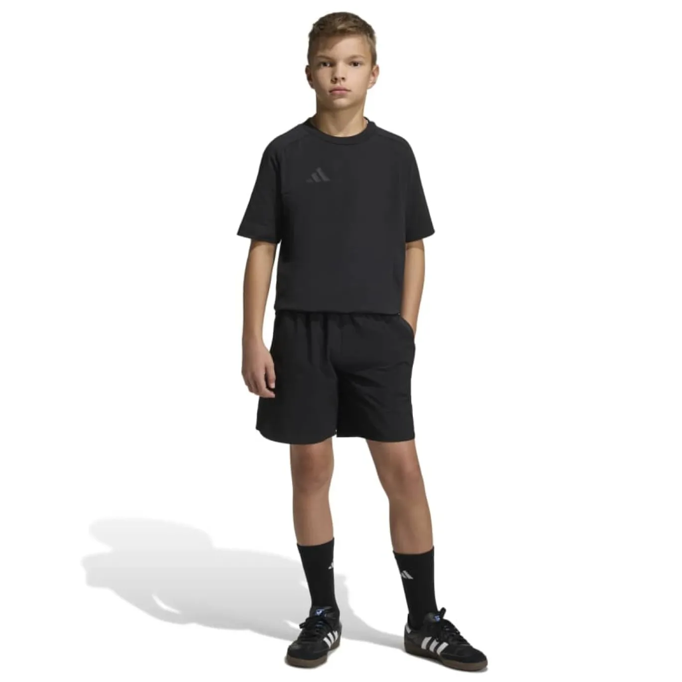 adidas Tiro Travel Joggingpak Korte Broek Kids Zwart