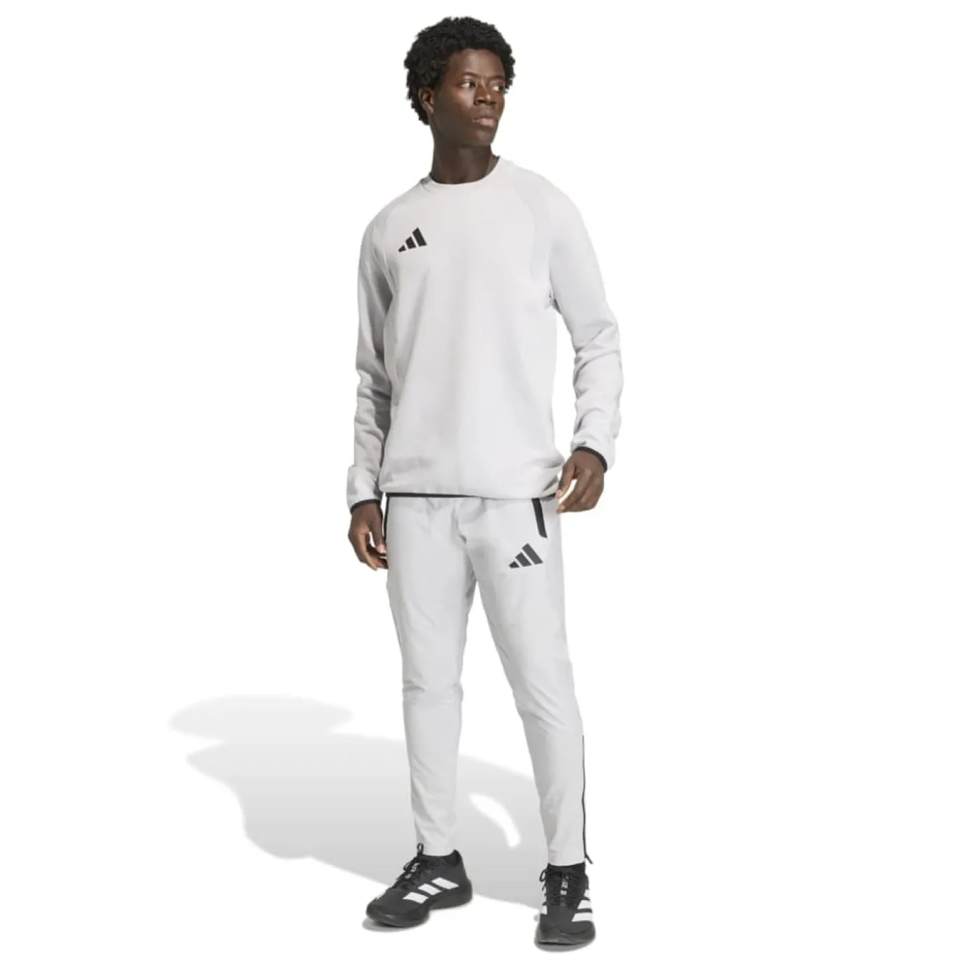 adidas Tiro Travel Joggingpak Korte Broek Grijs Zwart