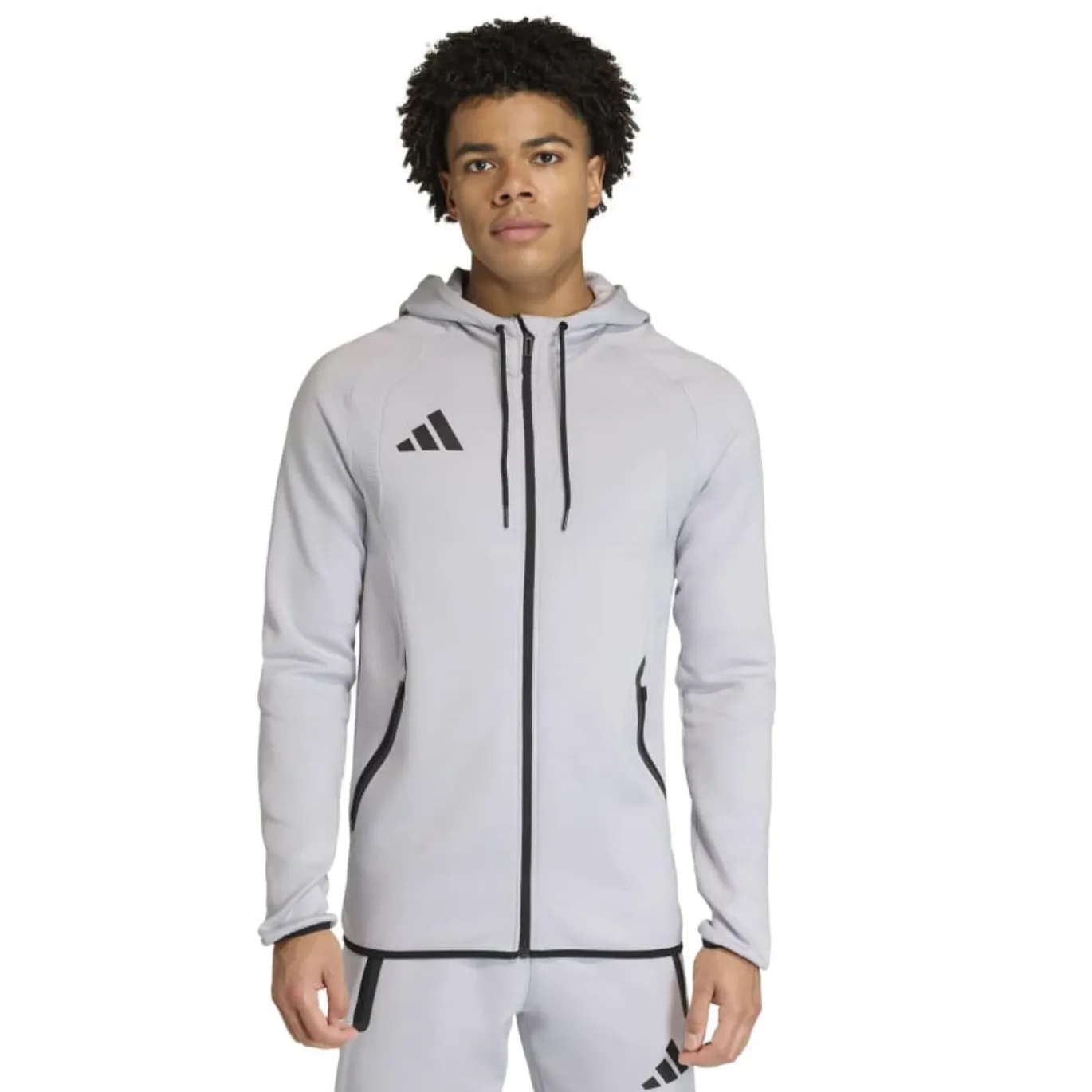 adidas Tiro Travel Joggingpak Full-Zip Grijs