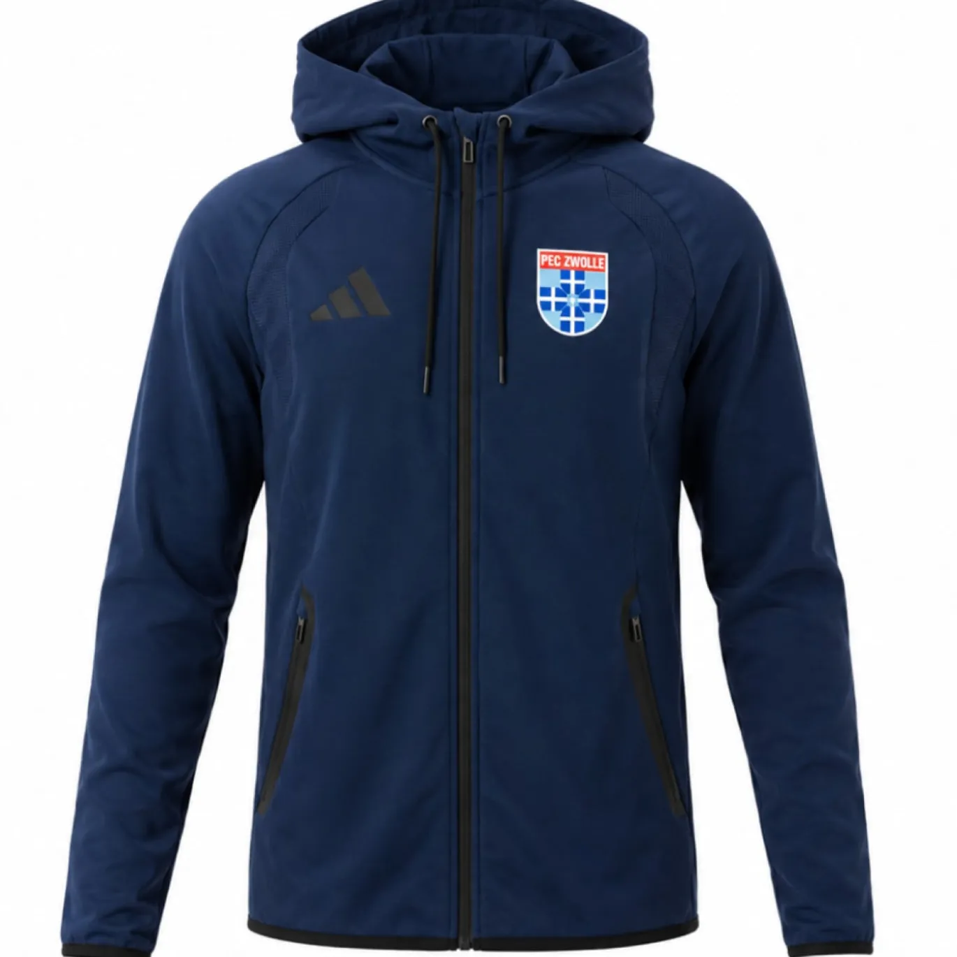 adidas Tiro Travel PEC Zwolle Hooded Presentatiepak Donkerblauw