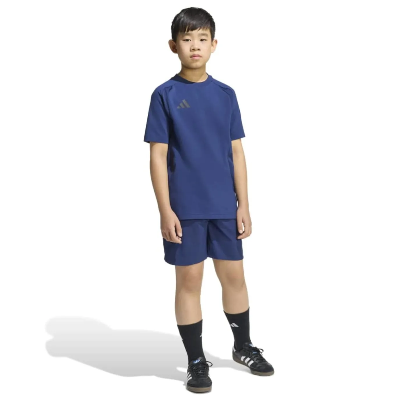 adidas Tiro Travel Trainingsshirt Kids Donkerblauw Zwart