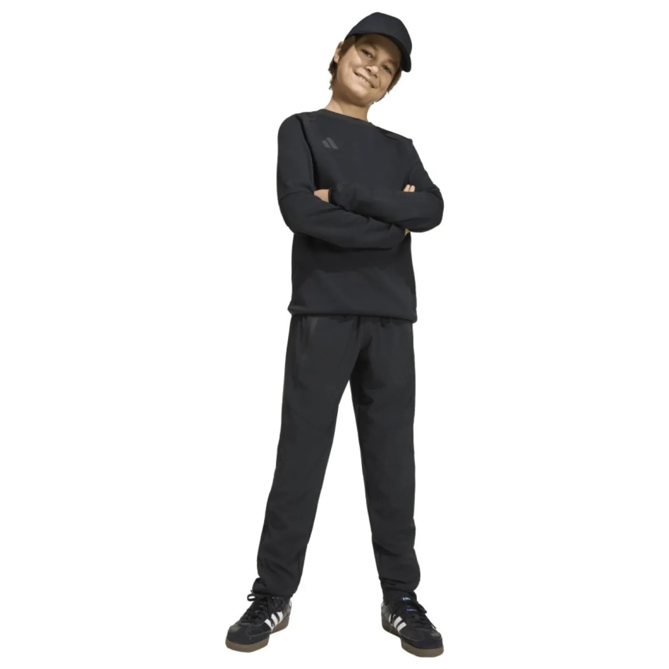 adidas Tiro Travel Windbreaker Trainingspak Kids Zwart