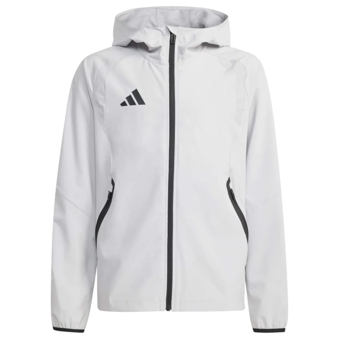 adidas Tiro Travel Windbreaker Kids Grijs Zwart