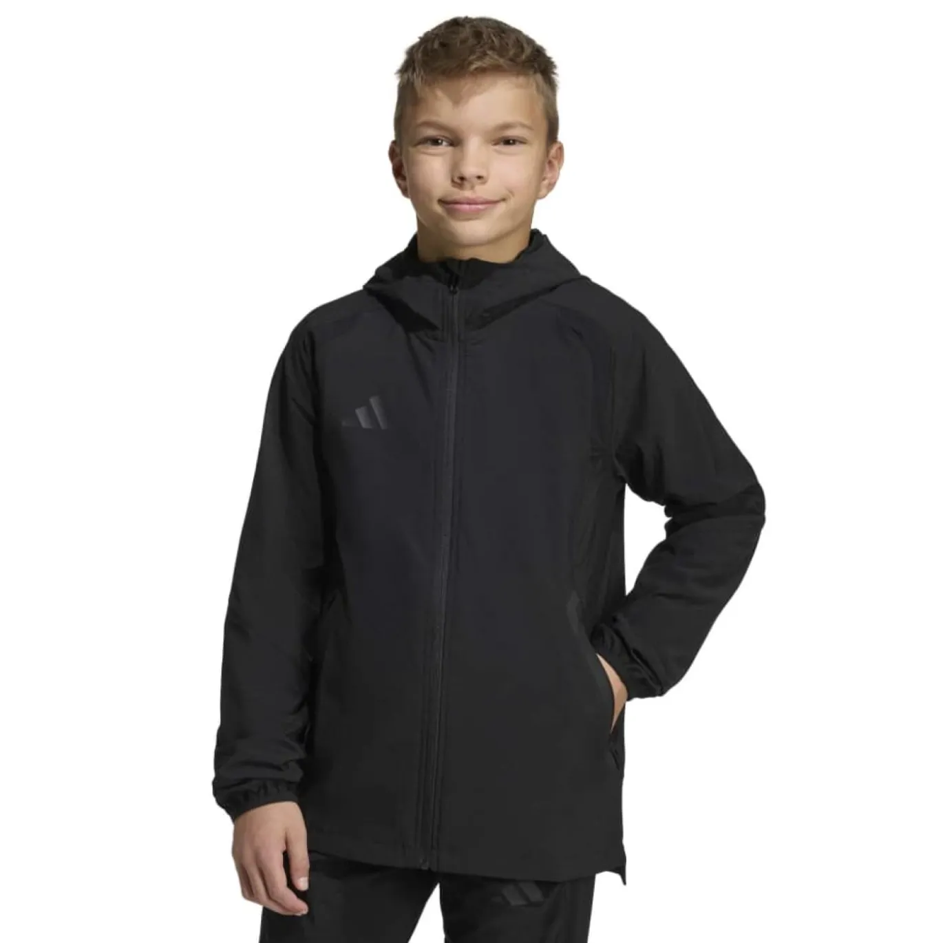 adidas Tiro Travel Windbreaker Kids Zwart