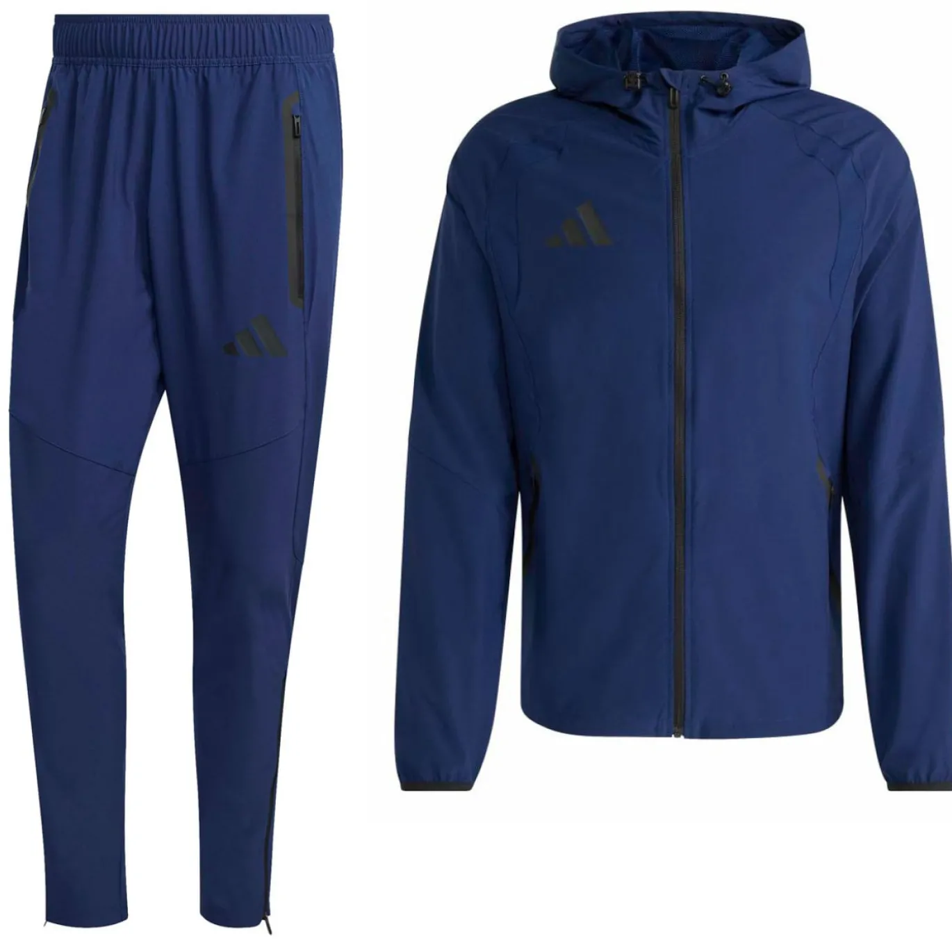 adidas Tiro Travel Windbreaker Trainingspak Donkerblauw Zwart