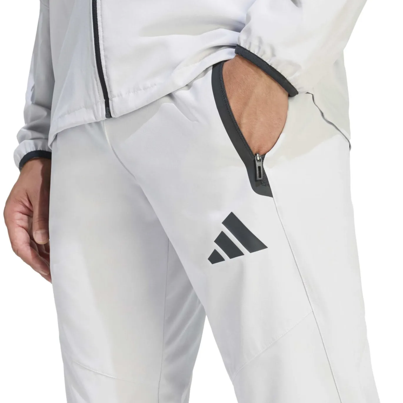 adidas Tiro Travel Windbreaker Trainingspak Grijs Zwart