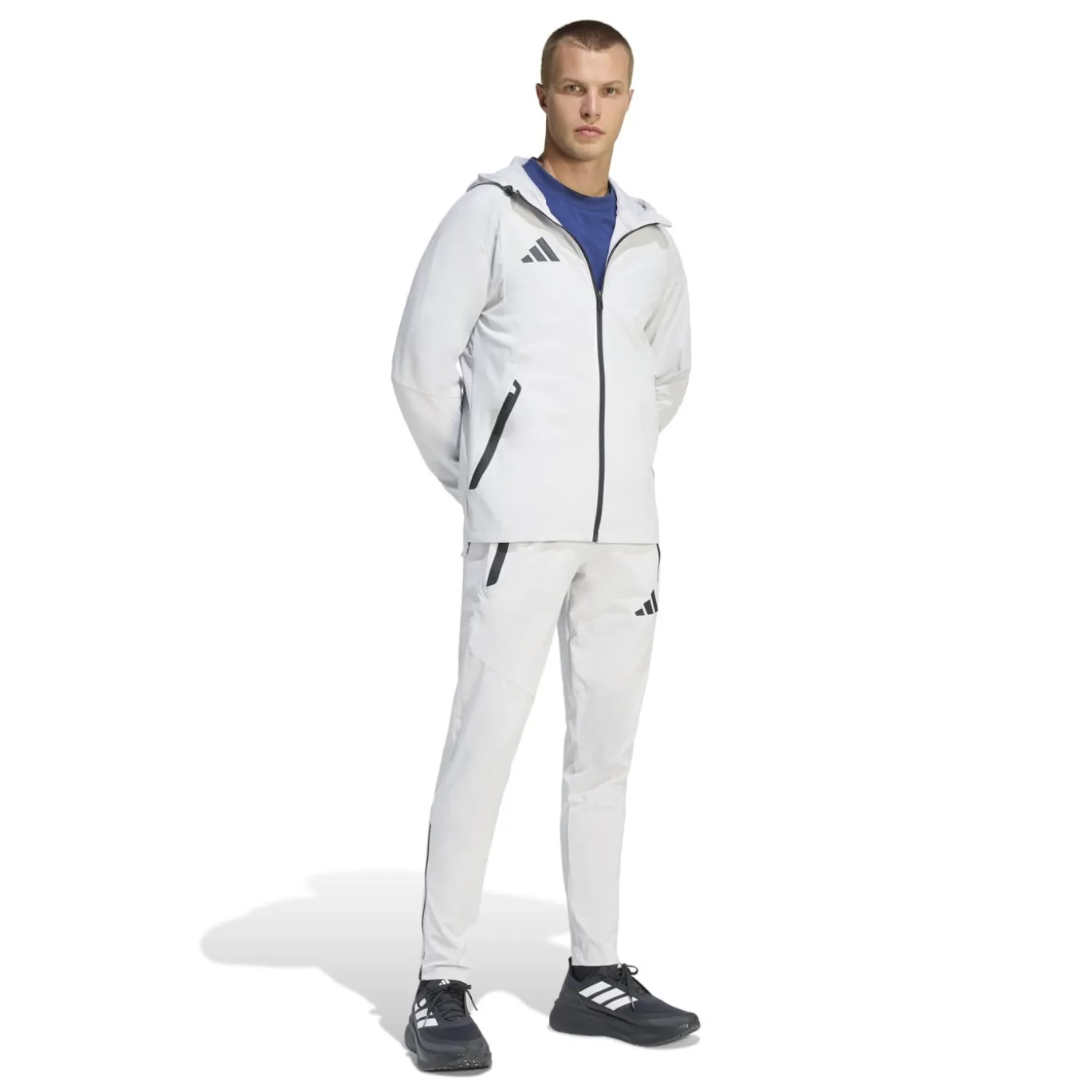 adidas Tiro Travel Windbreaker Trainingspak Grijs Zwart
