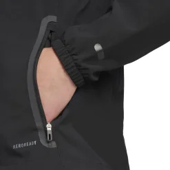 adidas Tiro 25 Vis Tech Competition Hooded Trainingsjack Zwart Donkergrijs