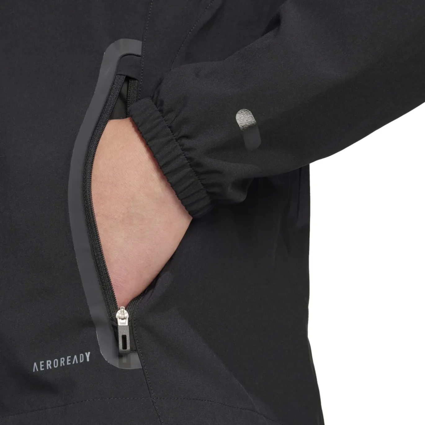 adidas Tiro 25 Vis Tech Competition Hooded Trainingsjack Zwart Donkergrijs