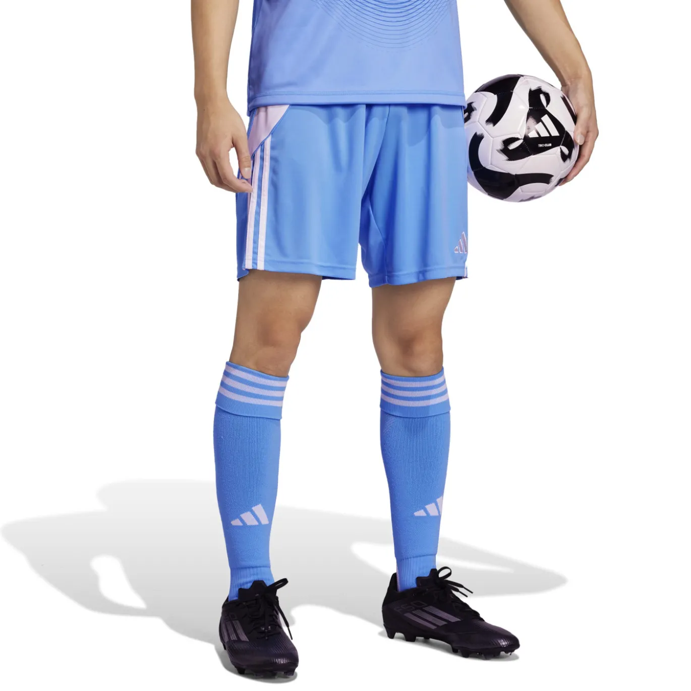 adidas Tiro 24 Voetbalbroekje Blauwpaars Wit