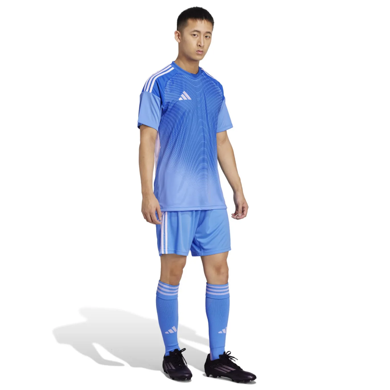 adidas Tiro 24 Voetbalbroekje Blauwpaars Wit