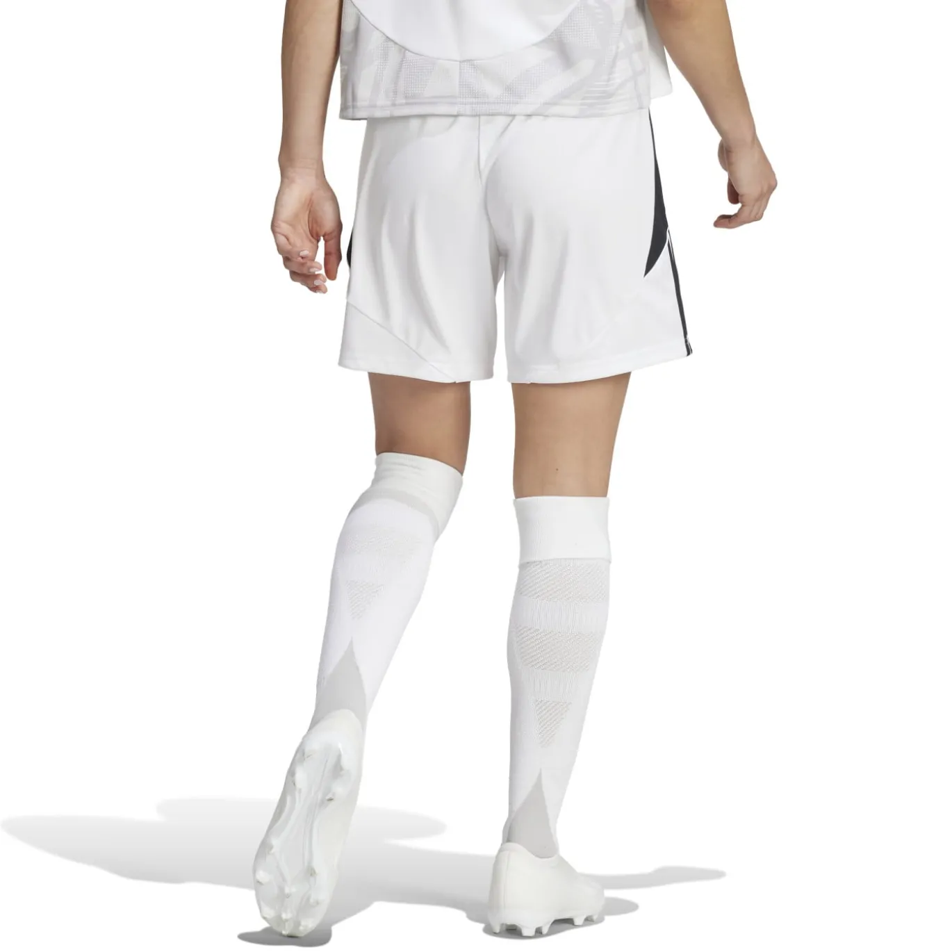 adidas Tiro 24 Voetbalbroekje Dames Wit Zwart