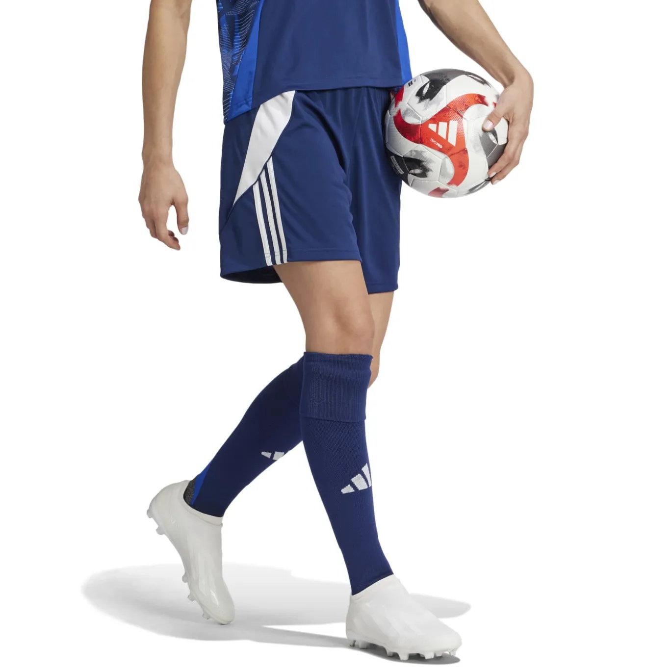 adidas Tiro 24 Voetbalbroekje Dames Donkerblauw Wit