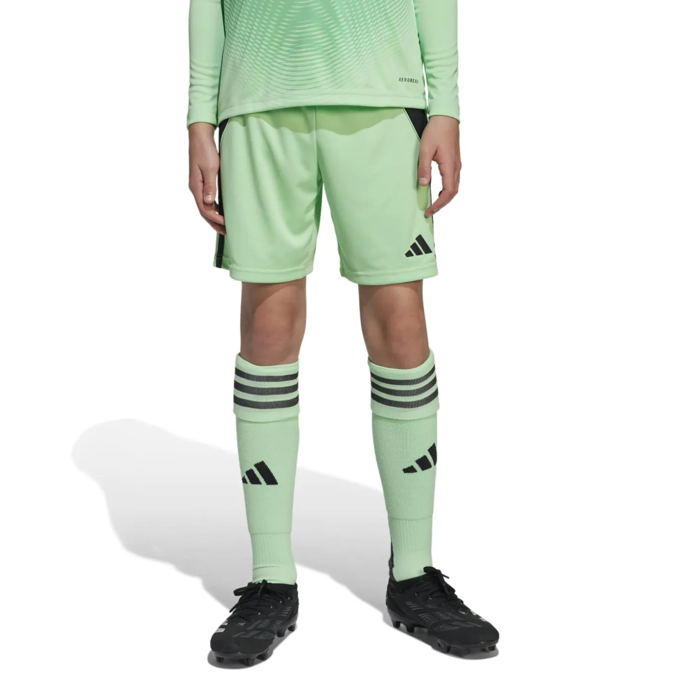 adidas Tiro 24 Voetbalbroekje Kids Groen Zwart