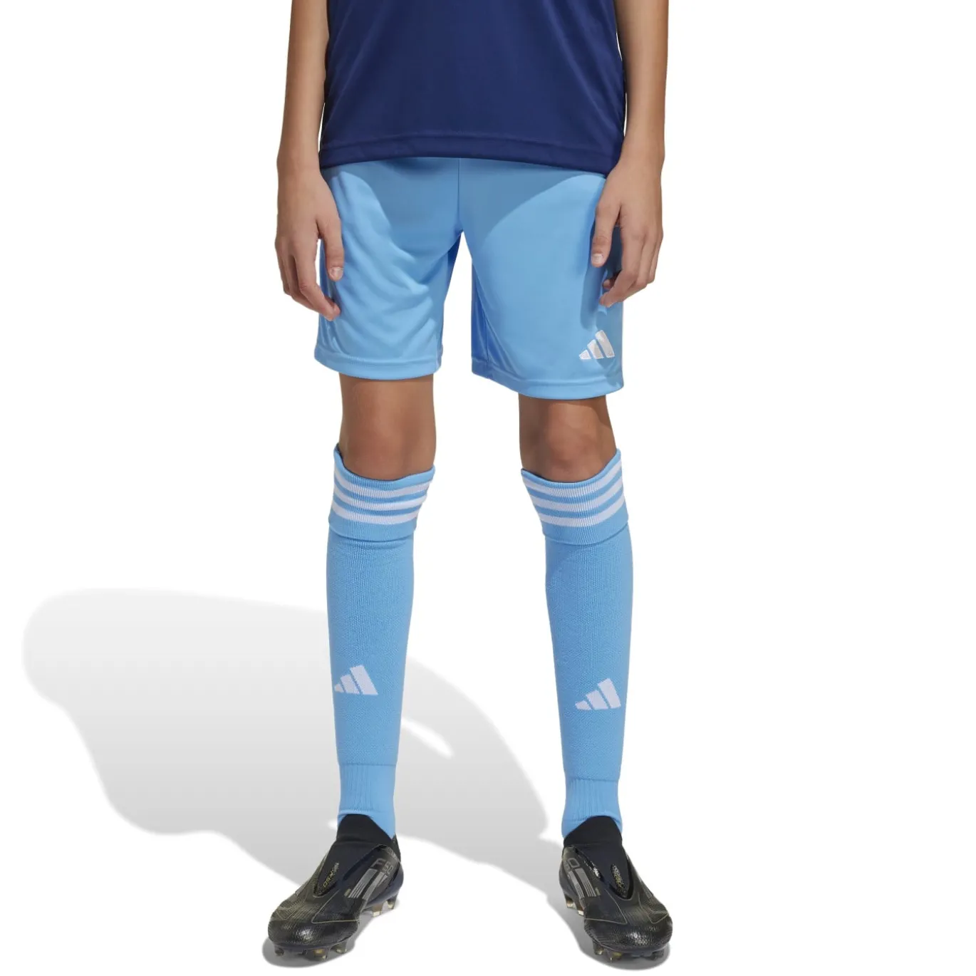 adidas Tiro 24 Voetbalbroekje Kids Lichtblauw Wit