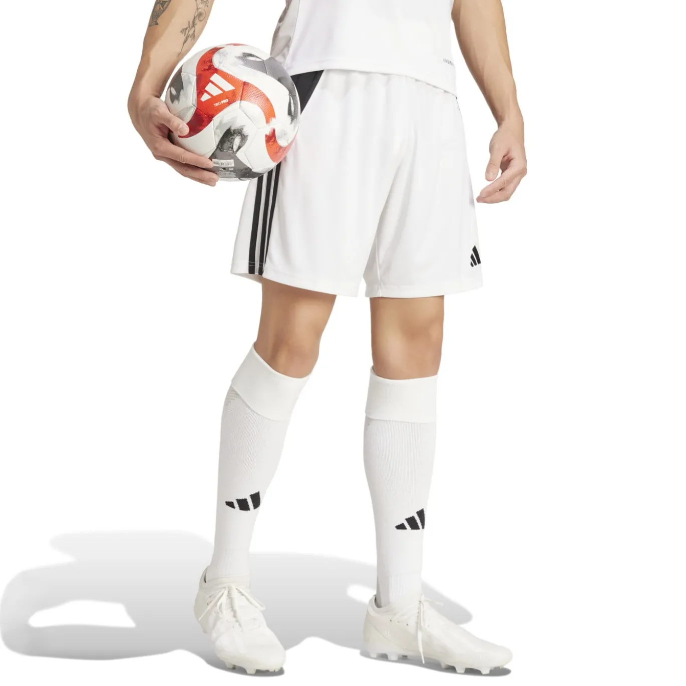 adidas Tiro 24 Voetbalbroekje Wit Zwart